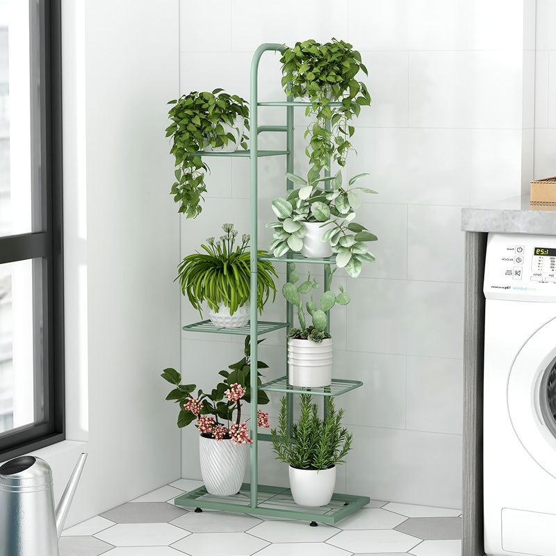 Iron Art Flower Pot Rack Multi-storey Living Room Indoor Balcony Shelf ...