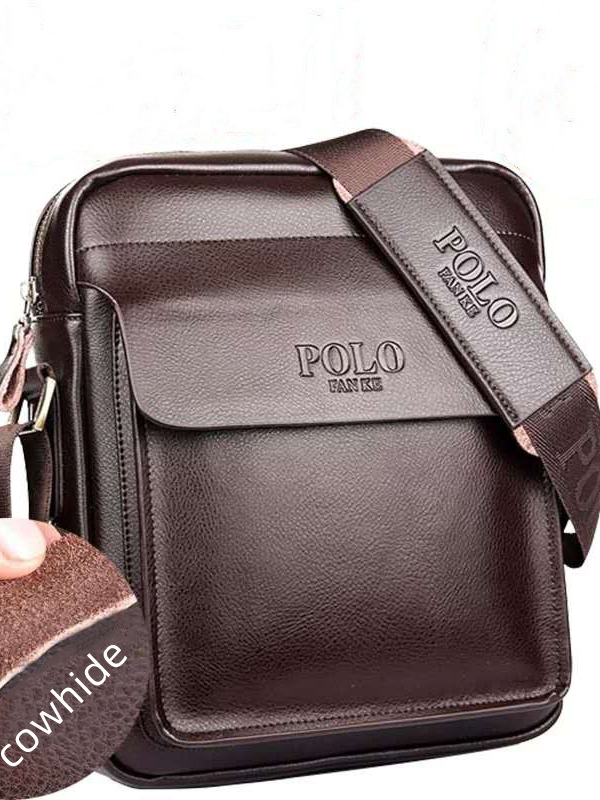 Leather Men's bag Shoulder Bags sling bag Shopee Singapore