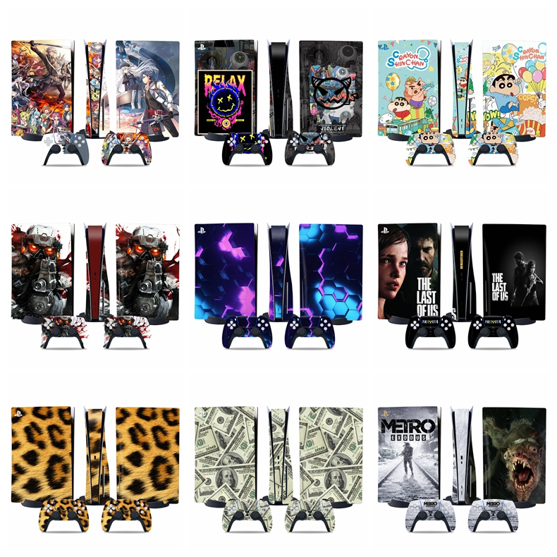 50 Colors Sony Playstation 5 Console Skin and PS5 Controller Skins Set ...