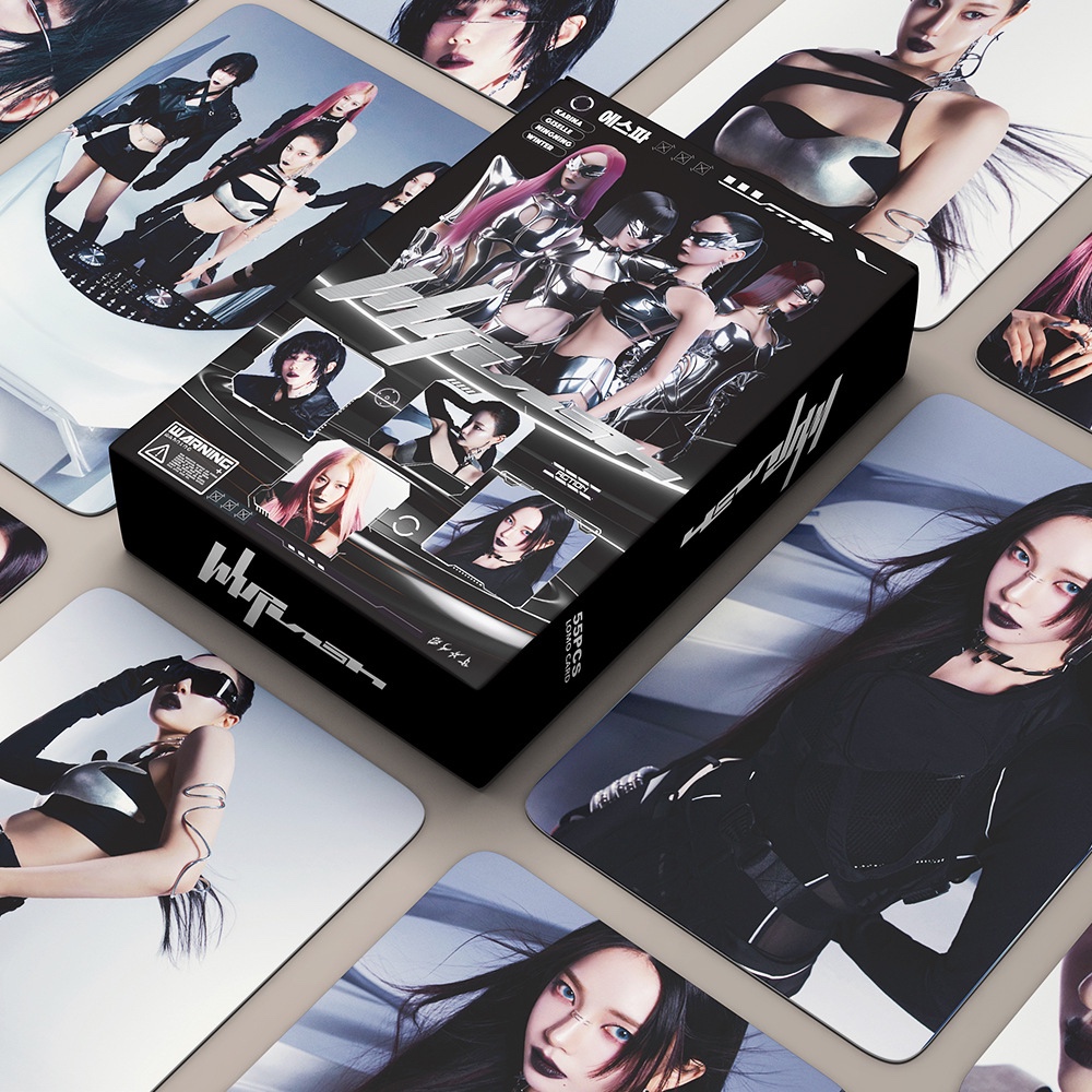 55pcs Aespa Photo Cards Rich Man Novel Album Cards Set KARINA