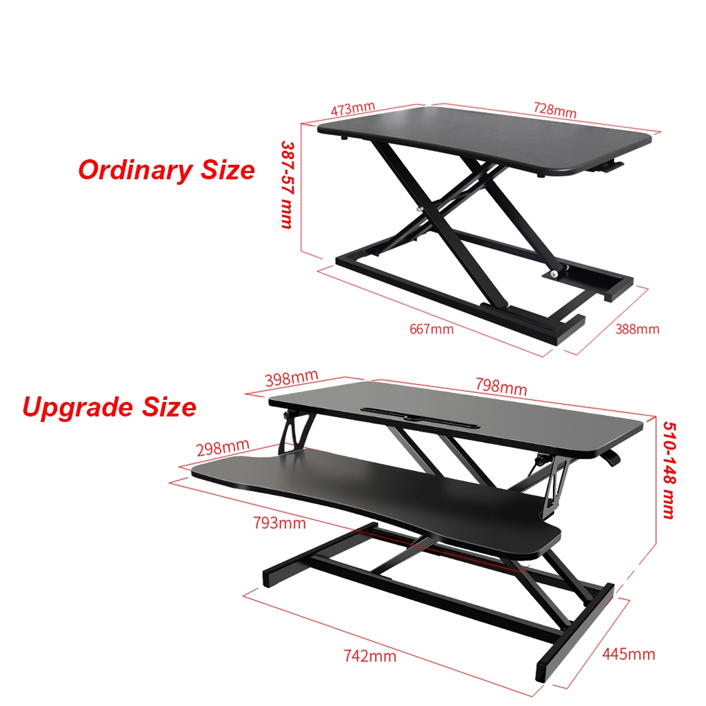 [1-2 Day Delivery]Ergonomic Standing Desk Widened Desktop Standing Desk ...
