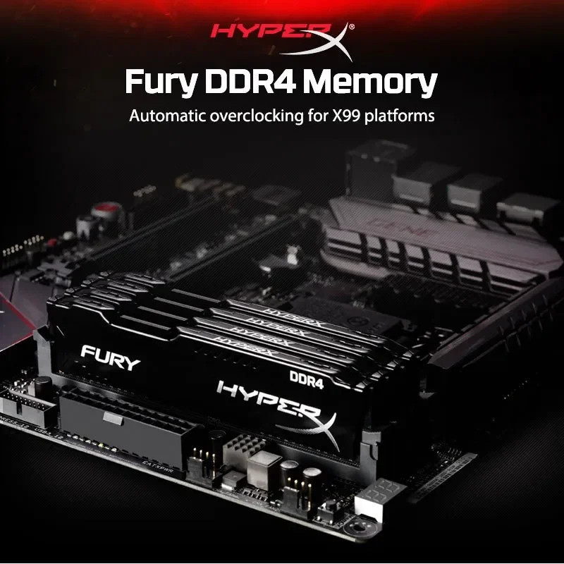 Kingston HyperX FURY DDR4 16GB 8GB 4GB 3200MHz 2666MHz 2400MHz