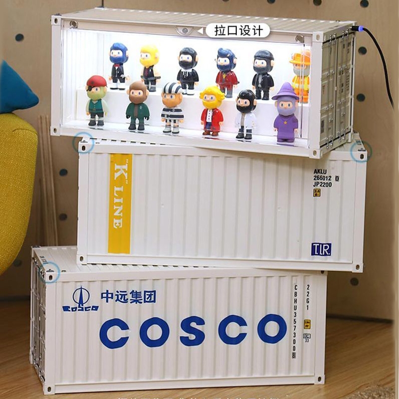 Stackable LED Light Display Box Display Case Toy Figure Container ...
