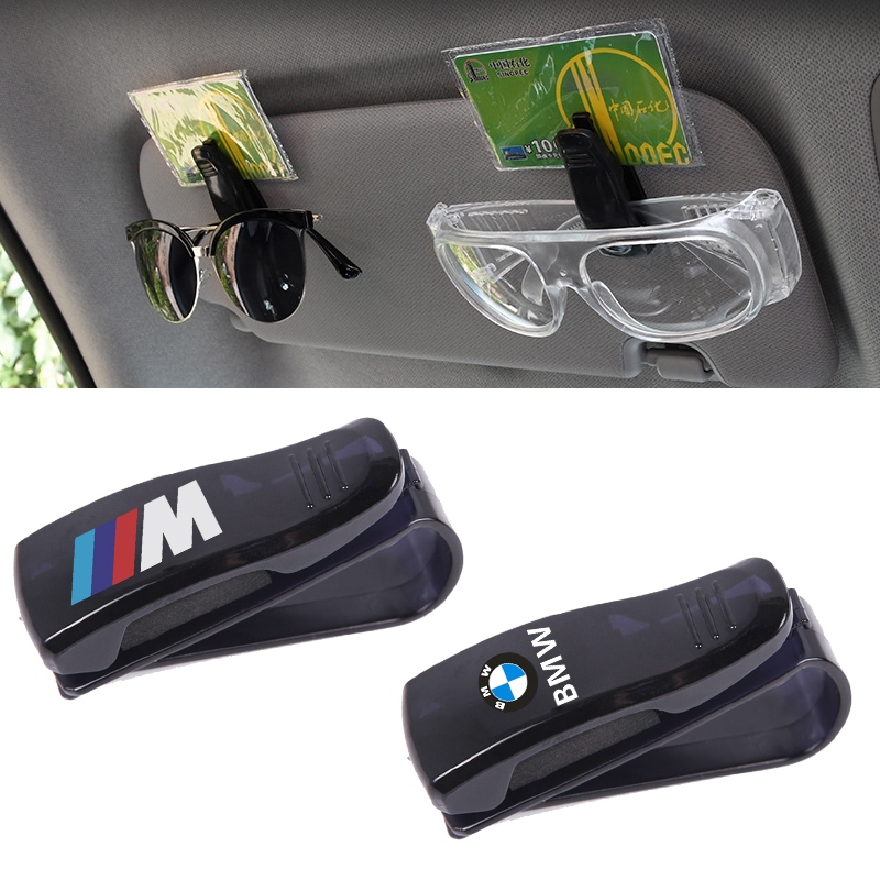 BMW Mperformance ABS Portable Car Glasses Cases Ticket Card Clamp Car ...