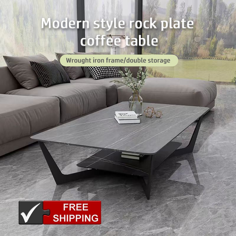 Nordic Coffee Table Home Sintered Stone Coffee Table Living Room Desk