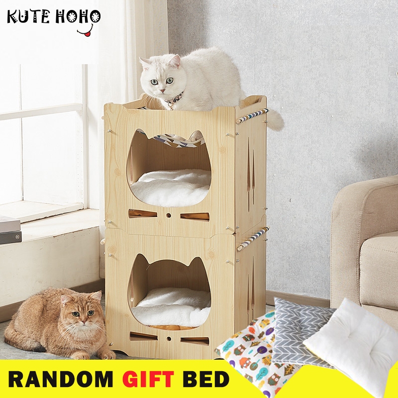 【SG STOCK】Cat House Cat Nest House Closed Delivery Room Summer Cat ...