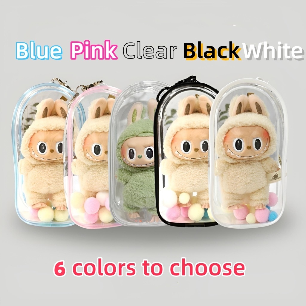 Ready Stock Labubu V1 Protective Bag Thickened Silicone Case PVC ...