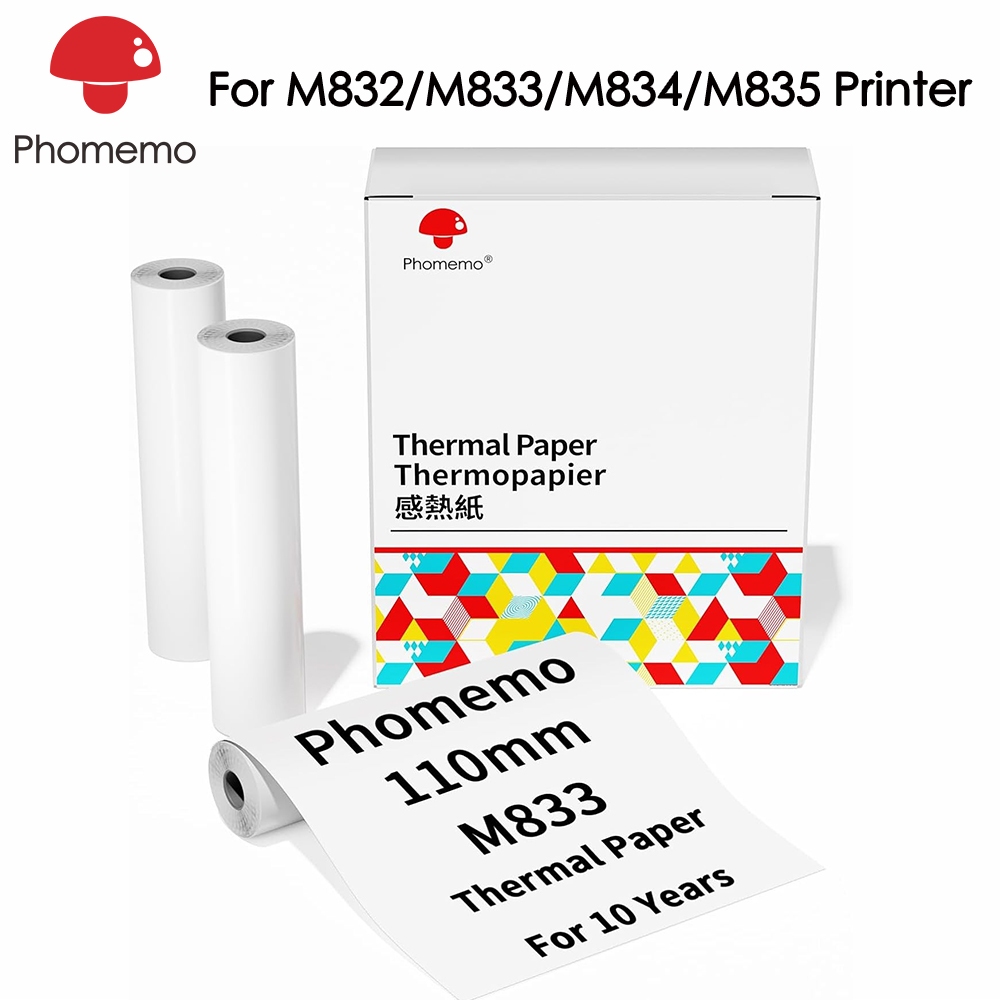 110mm/80mm/53mm Thermal Paper(Non-Adhesive),For M832/M833/M834/M835 ...