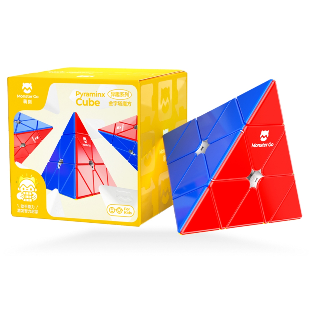 Monster Go Pyraminx Cube MG Speed Pyramid Puzzle Triangle Cube | Shopee ...
