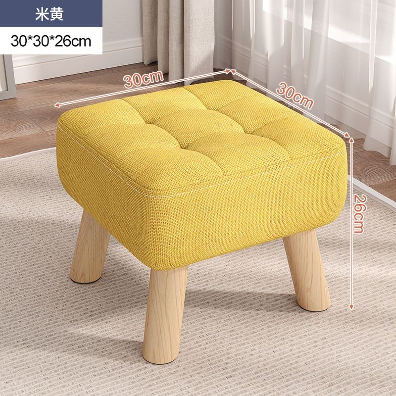 Solid Wood Stool Fashion Home Adult Stool Living Room Sofa Stool