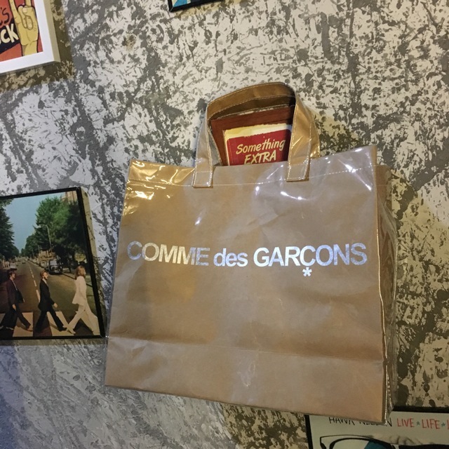 CDG comme des garcons Waterproof PVC Jelly Bag Vintage Kraft Paper