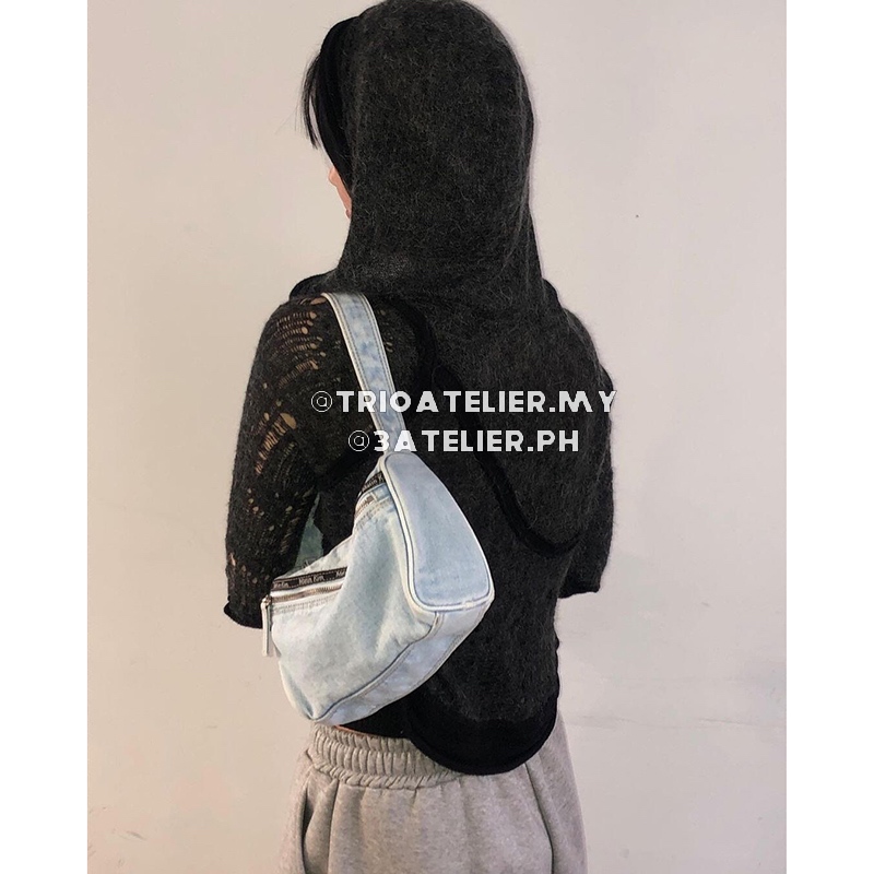 人気★MATIN KIM ★ VINTAGE DENIM TOTE BAG IN SKY Matin Kim Vintage Denim Tote Bag Sky | eBay