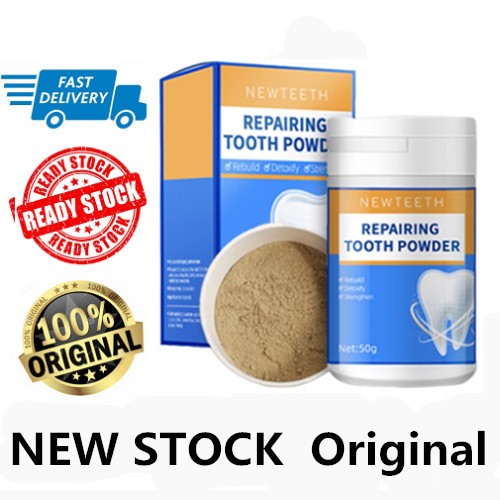 【READY STOCK】NEWTEETH Teeth Whitening Tooth Powder Antibacterial ...