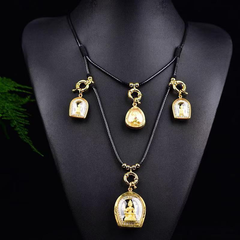 Leather rope pendant rope chain universal buckle quick release buckle ...