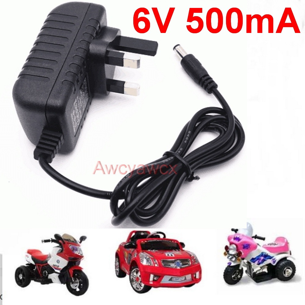 6V 500mA 0.5A AC DC power toys car charger children's electric ...