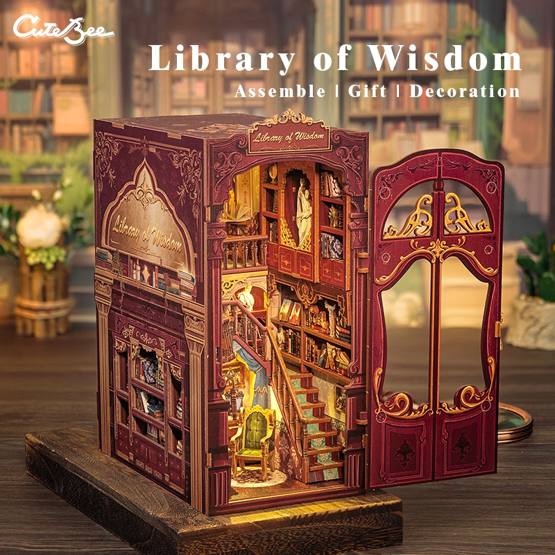 CUTEBEE DC03 DIY Book Nook Kit / DIY Doll House Miniature House 3D ...