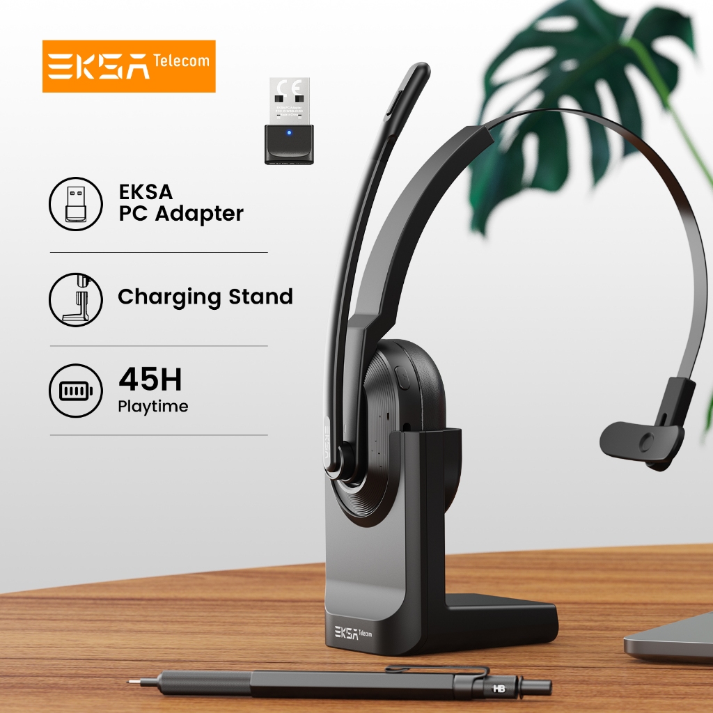 EKSA H5 PC Wireless Headphones Bluetooth Office Headset with