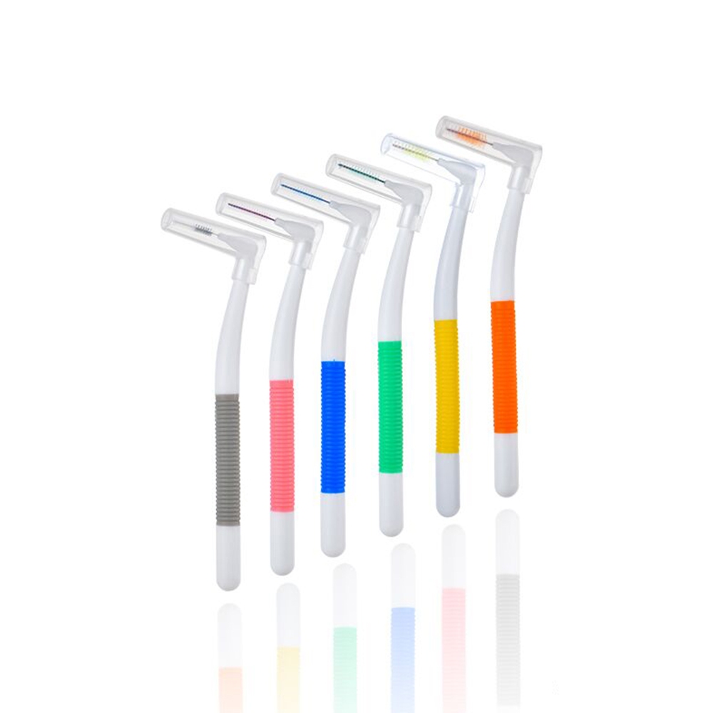 L-Shaped Interdental Brushes Braces Toothbrush Long Handle,6 Different ...