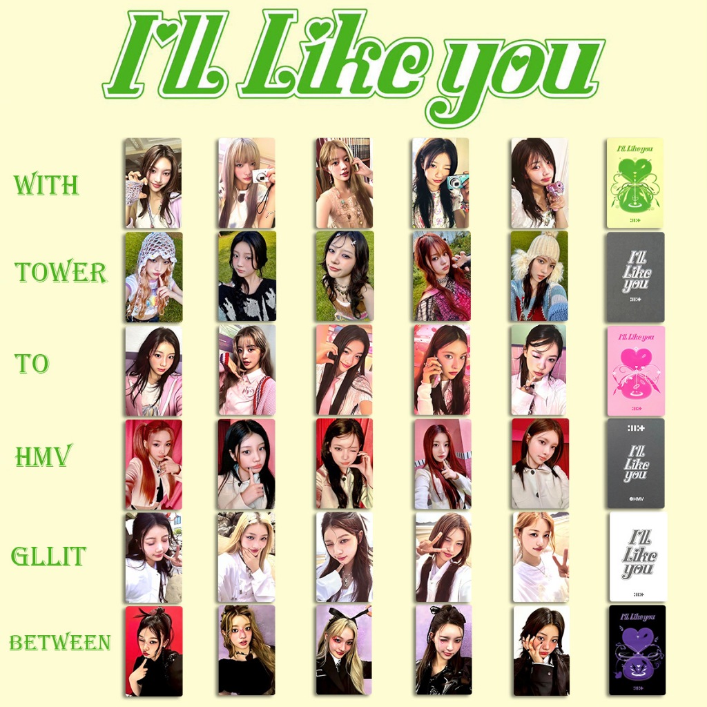 Illit Photocard Album I'LL LIKE YOU Random Card Photocard Magnetic