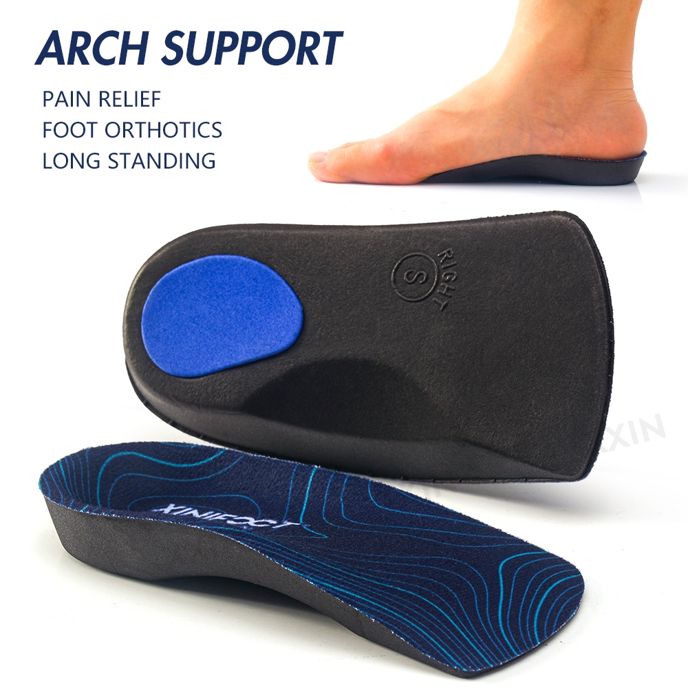 1 Pair Eva Sport Arch Support Half shoes Pad Flat Foot Orthotics insole ...
