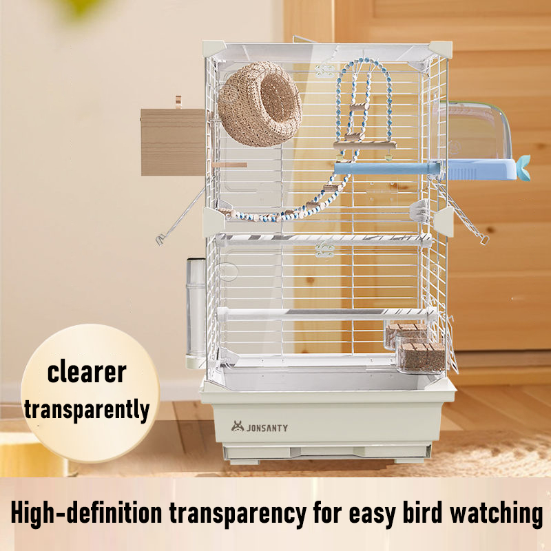 Bird Cage Parrot Special Large Outdoor Tiger Skin Xuanfeng Transparent ...