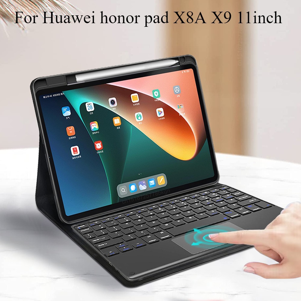 Custodia Con Tastiera Bluetooth Per Honor Pad X8a 11 Pollici 2024 - Layout Italiano, Cover Magnetica Con Portapenne, Slim - 5