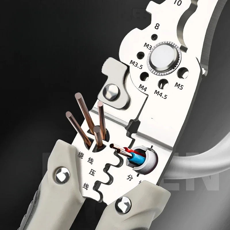 Crimper Cable Cutter Adjustable Automatic Wire Stripper Multifunctional ...