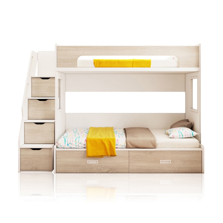 Children bunk bed with pull out storage bed | Kids bunk bed | Double ...