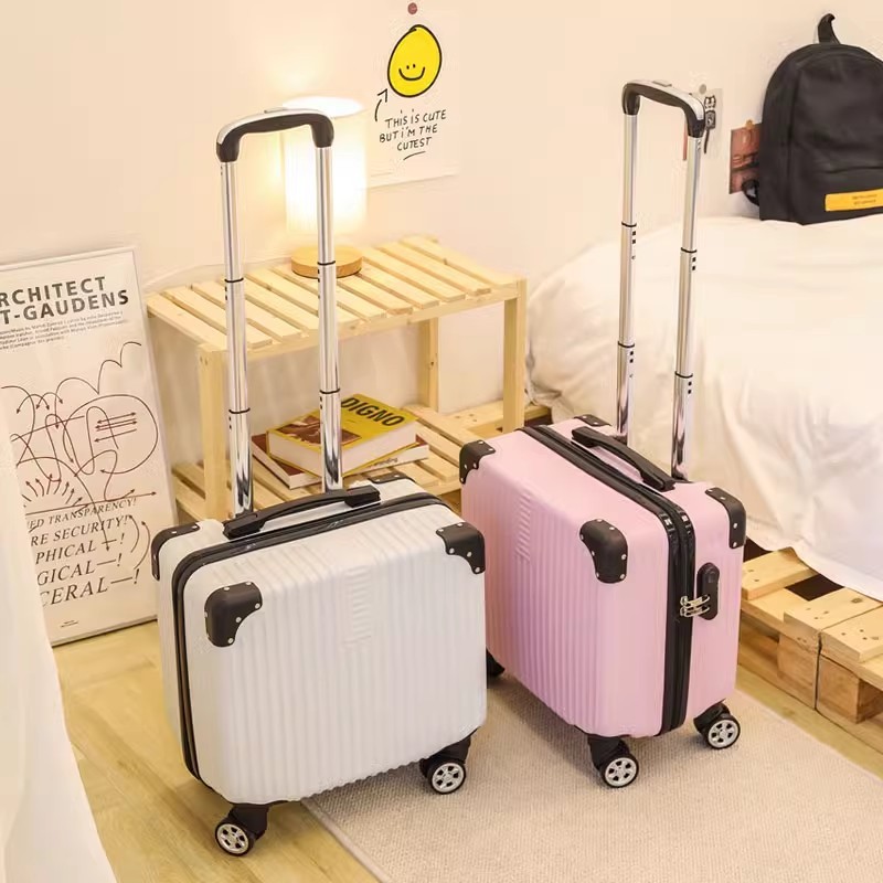Boarding Case 18 Inch ins Small Suitcase 3-Section Trolley Travel
