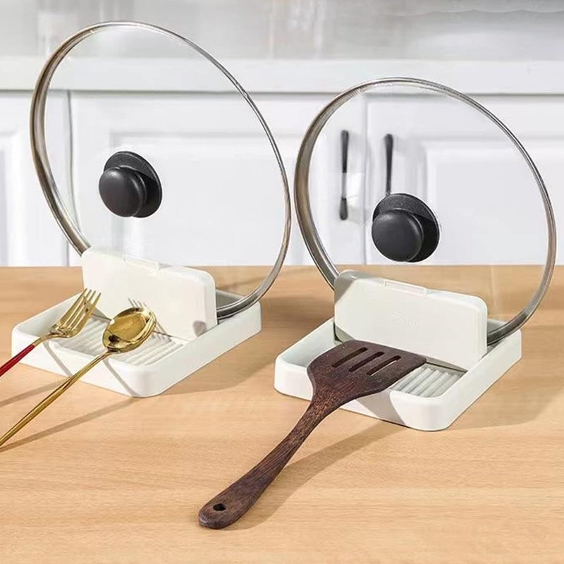 Spoon Rest with Pot Lid Holder Spoon Holder Kitchen Counter Utensil ...