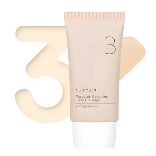 [NUMBUZIN] No.3 Porcelain Base-skip Tone Up Beige CC Cream SPF50+ PA ...