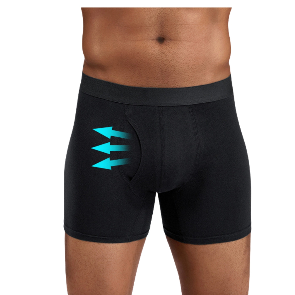 Cotton Plain Color Anti Rub Extra Long Men Plus Size Boxer Underwear ...