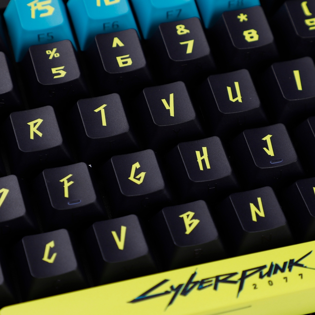 130 keycap Cherry Profile Cyber Style Side-lit Shine Through ...
