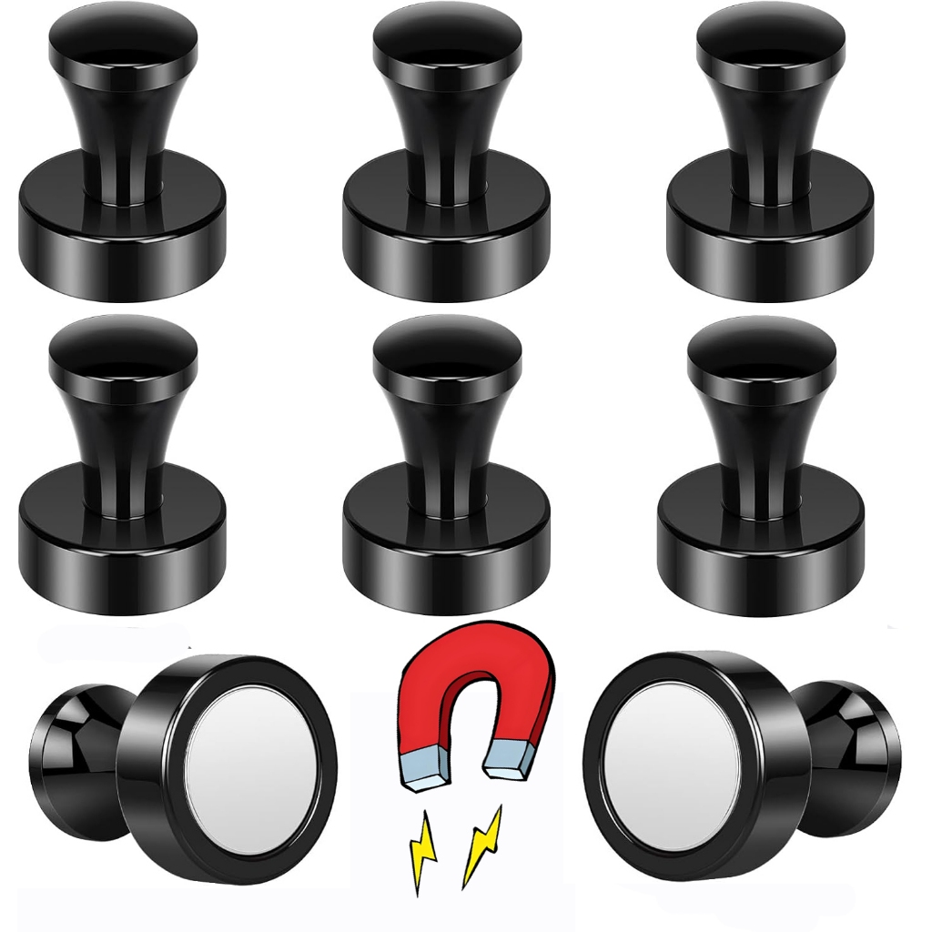 12 x 16 mm Super Strong Neodymium Magnetic Pushpins Sucker Thumbtack ...