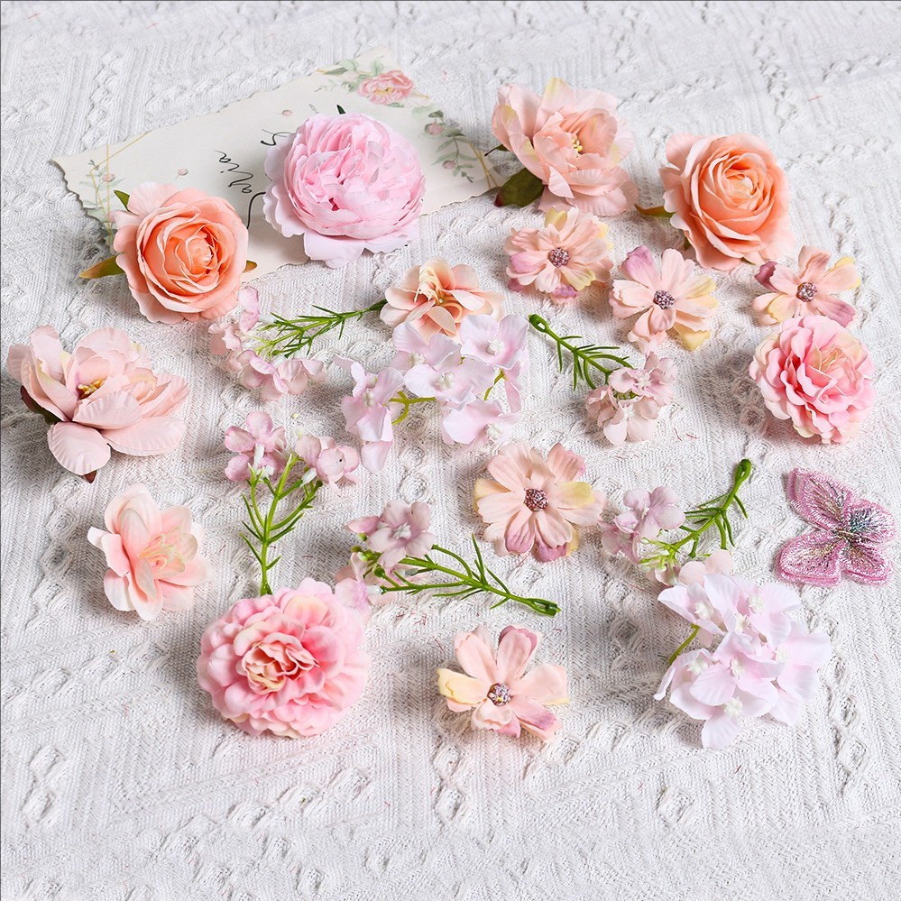 Artificial Flowers Combo Rose Fake Flowers Strips for Home Decor ...