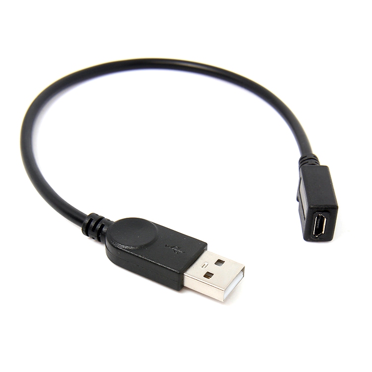 USB-A 2.0 Male to Micro USB B type 5pin Female Connector Adapter ...