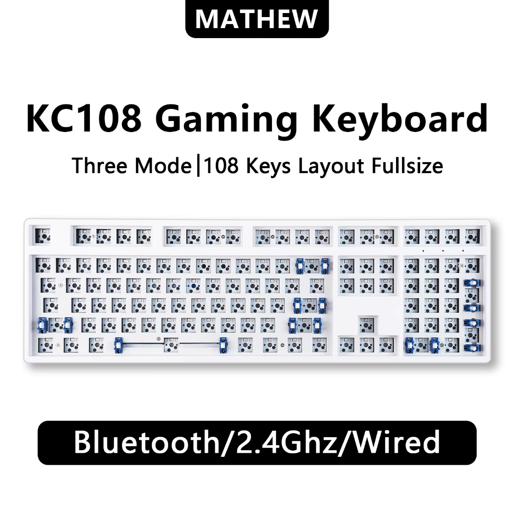 （SG STOCK）Newkra KC108 Wireless Mechanical Keyboard Kit RGB Light USB ...