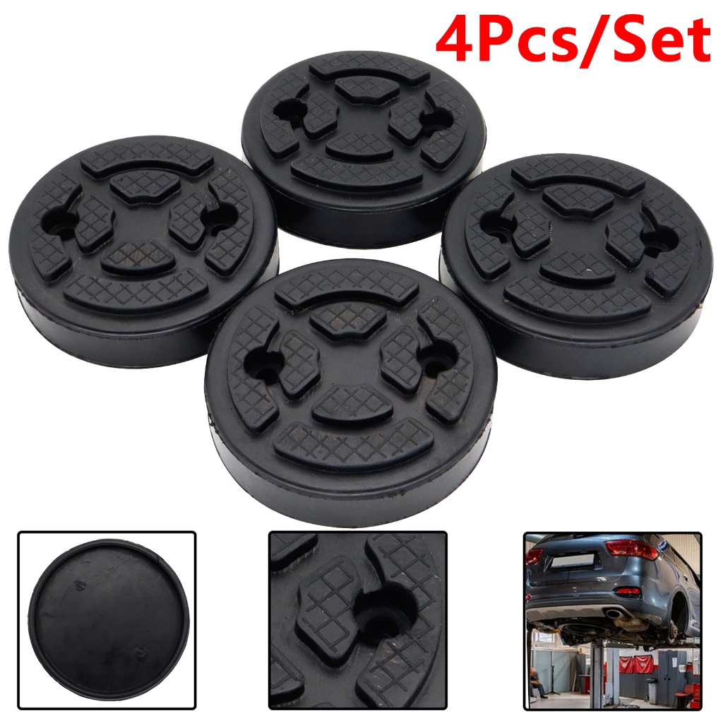 4pcs Heavy Duty Jack Rubber Pad Block 2 post Lift Frame Rail Adapter ...