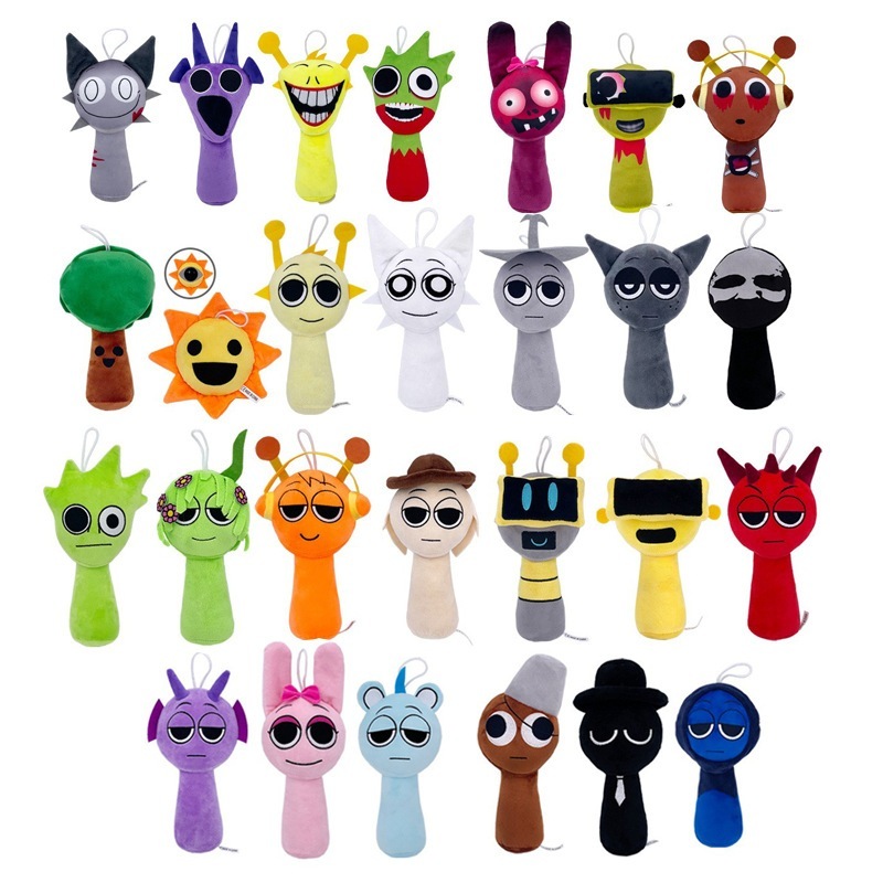 [In stock] Sprunki Incredibox Plush Venda Grey Oren Rady Plush Doll and ...