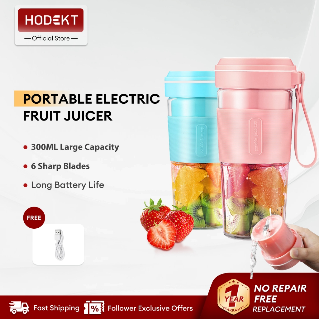 HODEKT Juicer Blender Portable Fruit Blender Portable Extractor Blender ...