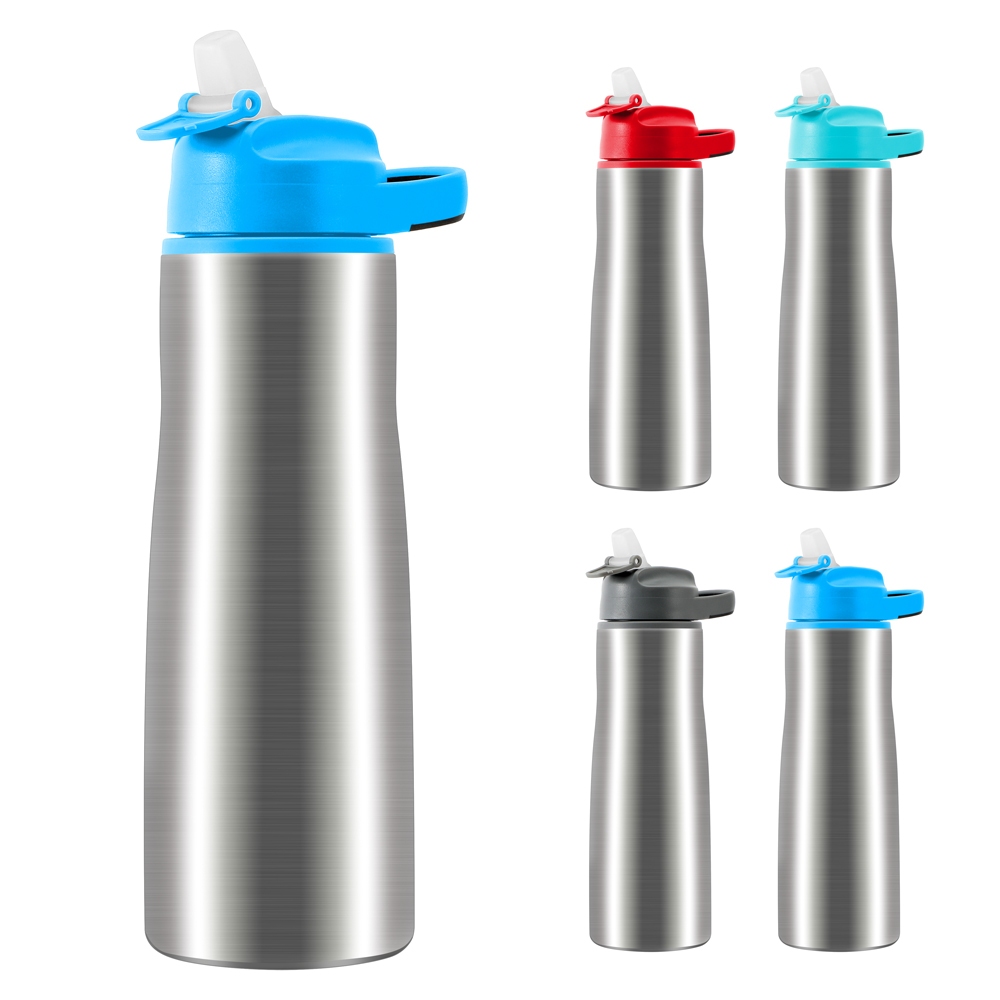 stainless steel water bottle with straw bpa free sports water bottle ...