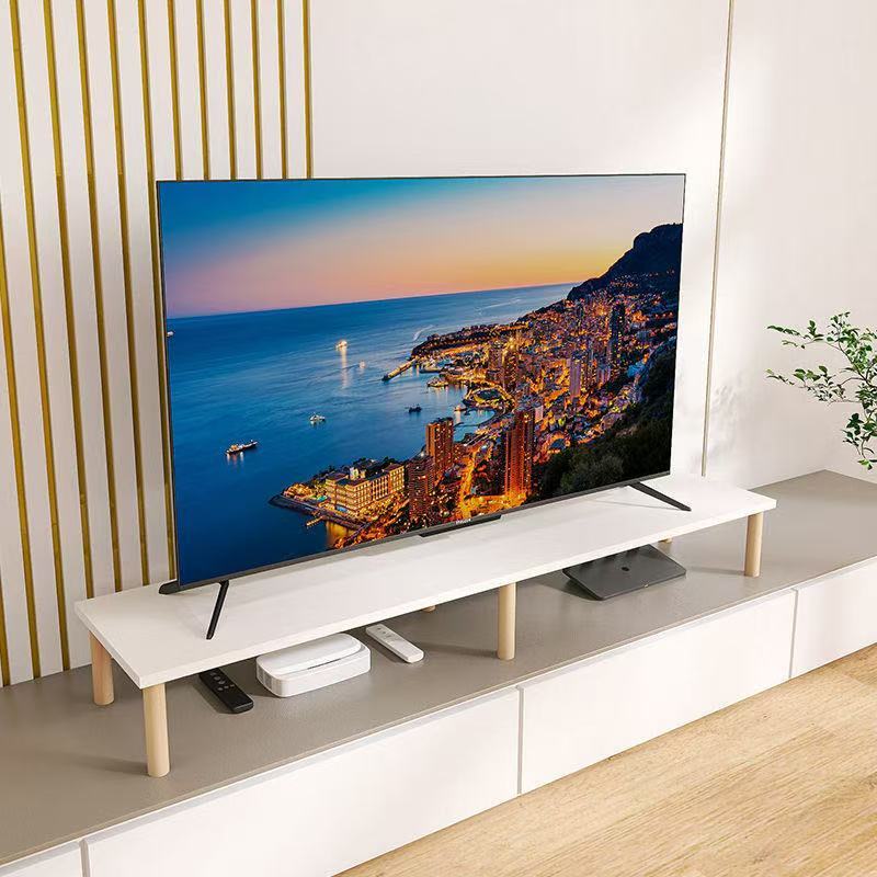 LCD TV Elevated Rack Punch-Free TV Cushion Base Living Room Storage ...
