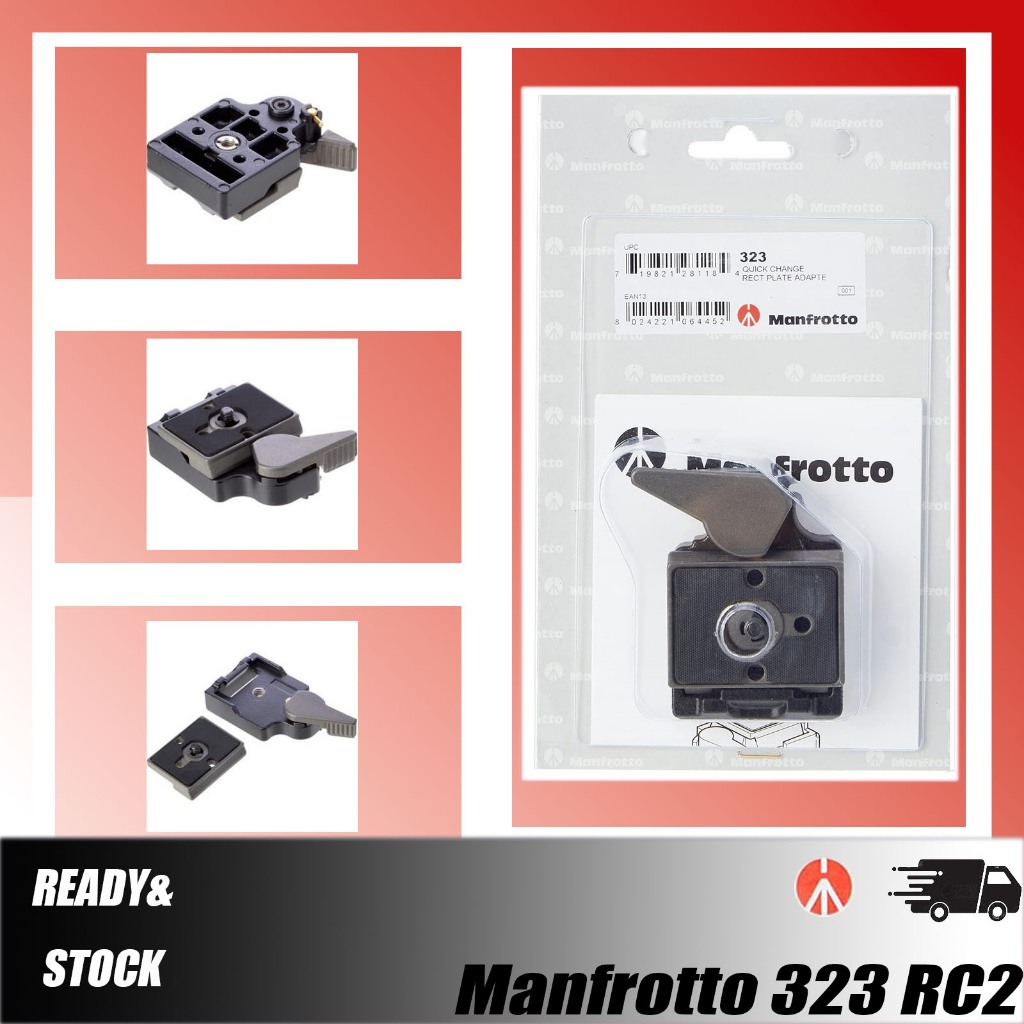 Manfrotto 200PL-14 Quick Release Plate - 1/4 Screw for RC2 Quick Release System - Tripod Heads & Accessories