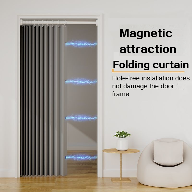 High-Grade Magnetic Folding Door Curtain and Partition Curtain Punch ...