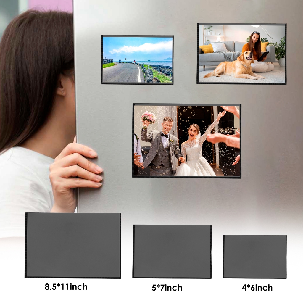 30/20/10Pcs Magnetic Picture Frames Magnetic Photo Pocket Reusable ...