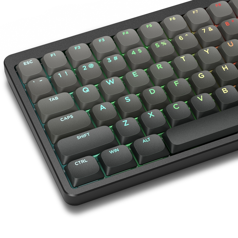 Womier Low Profile 132 Keys Ink Shadow Shine Through Keycaps for ...