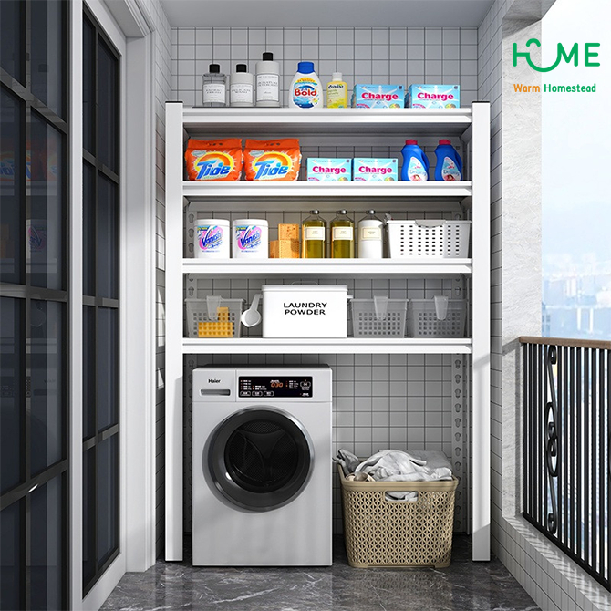 Adjustable Washing Machine Rack Thickened Washing Machine Cabinet ...
