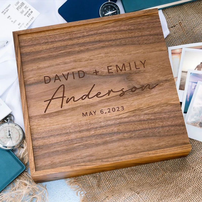 Free Custom Wooden Unfinished Storage Box for Necklace Jewelry Baby ...