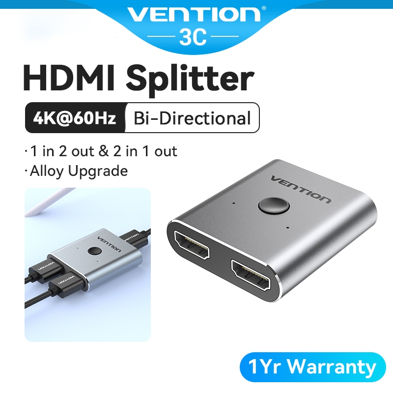 Vention HDMI Switch 4K HDMI Splitter Bi-Directional in Out or