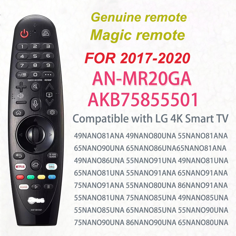 Telecomando Lg Telecomando Originale LG Magic AN-MR20GA Nuovo - Per TV LG 2020 ThinQ AI, Batterie Non Incluse Telecomando TV LG 2020